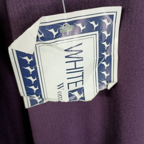NWT WHITE STAG PLUS SIZE V-NECK VELOUR TUNIC TOP IN PURPLE 26W/28W 4X - Picture 6 of 6